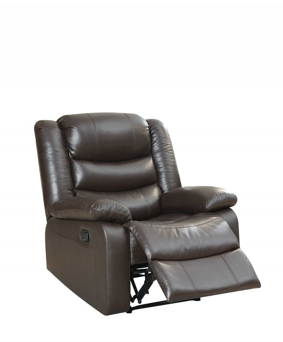 Top Grain Leather Match Recliner - Espresso