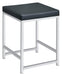 Afshan - Upholstered Square Padded Cushion Vanity Stool - Dark Gray - Simple Home Plus