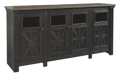 Tyler - Black / Gray - Extra Large TV Stand - Simple Home Plus