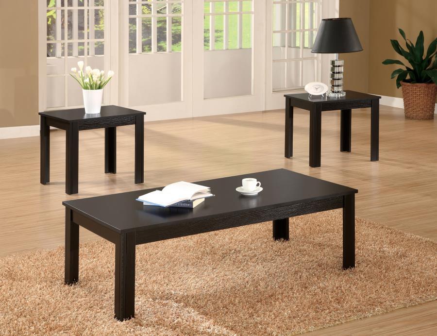 Elias - 3 Piece Silhouette Occasional Set - Black - Simple Home Plus