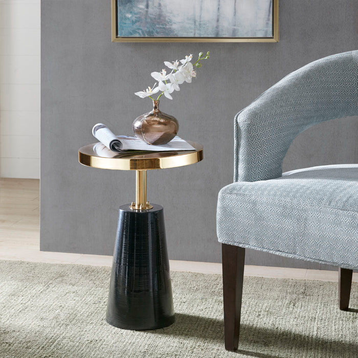 Sophia - Accent Table - Black / Gold