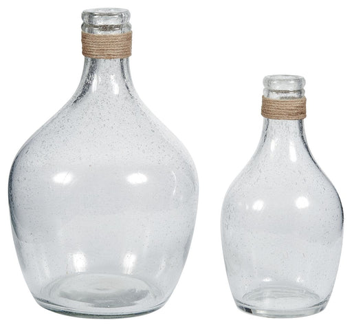 Marcin - Clear - Vase Set (Set of 2) - Simple Home Plus