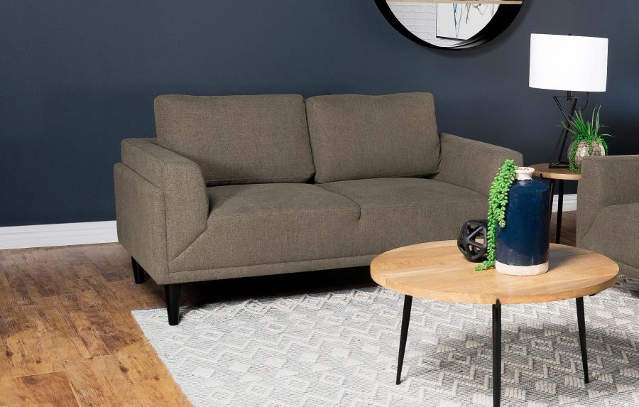 Rilynn - Upholstered Track Arms Loveseat - Simple Home Plus