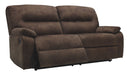 Bolzano - Coffee - 2 Seat Reclining Sofa - Simple Home Plus