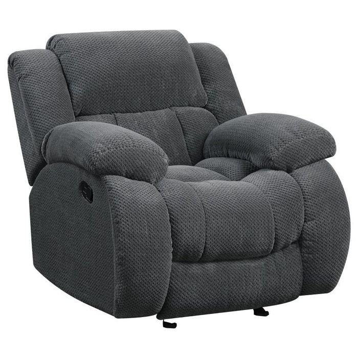 Weissman - Upholstered Glider Recliner - Charcoal - Simple Home Plus