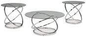 Hollynyx - Chrome Finish - Occasional Table Set (Set of 3) - Simple Home Plus