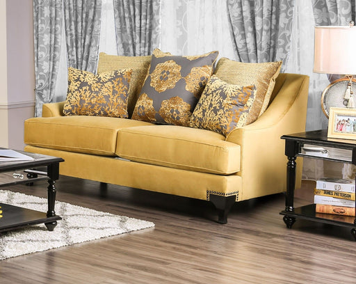 Viscontti - Loveseat - Gold / Gray - Simple Home Plus