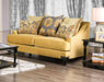 Viscontti - Loveseat - Gold / Gray - Simple Home Plus