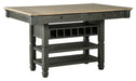 Tyler - Black / Gray - Rectangular Dining Room Counter Table - Simple Home Plus