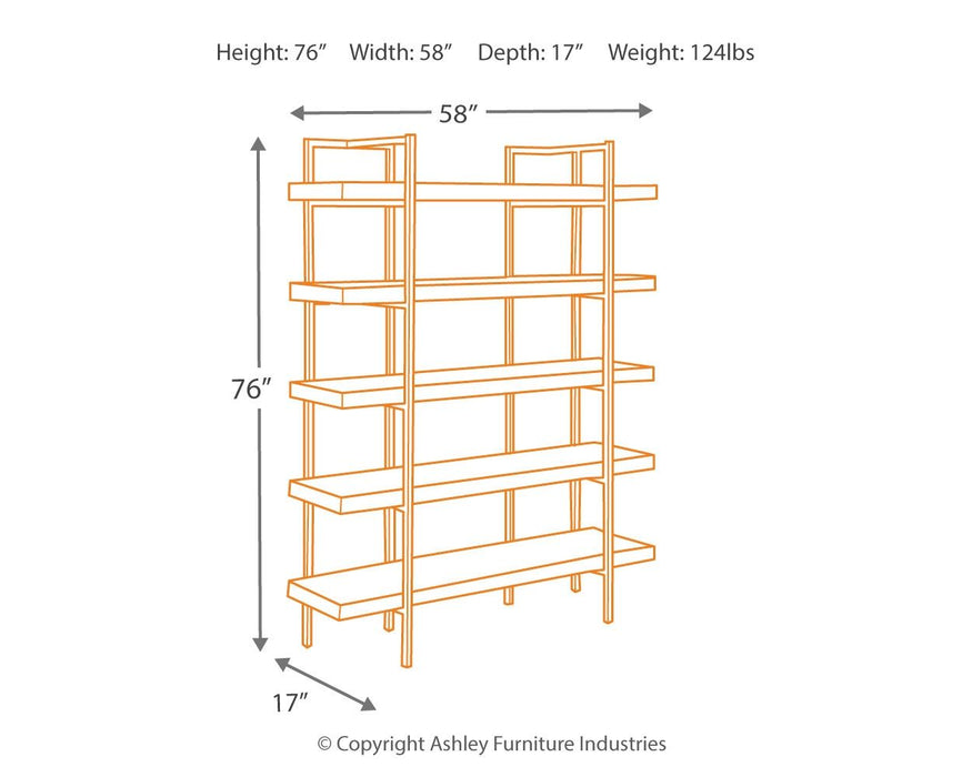 Starmore - Brown - Bookcase - Simple Home Plus