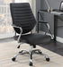 Chase - High Back Office Chair - Black And Chrome - Simple Home Plus