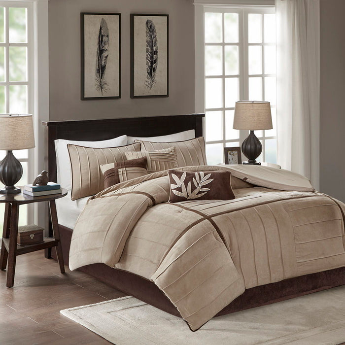 Dune - Queen - Piece Comforter (Set of 7) - Beige