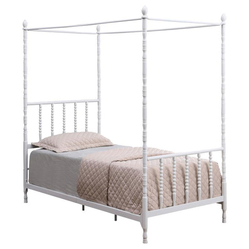 Betony - Twin Canopy Bed - White - Simple Home Plus