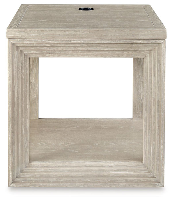 Marxhart - Bisque - Square End Table