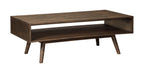 Kisper - Dark Brown - Rectangular Cocktail Table - Simple Home Plus