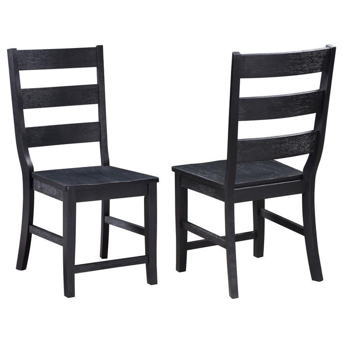 Newport - Ladder Back Dining Side Chair (Set of 2) - Black