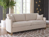 Corliss - Upholstered Arched Arms Sofa - Beige - Simple Home Plus