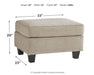 Abney - Driftwood - Ottoman - Simple Home Plus