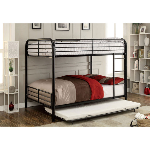 Brocket - Full Over Full Bunk Bed - Black - Metal - Simple Home Plus