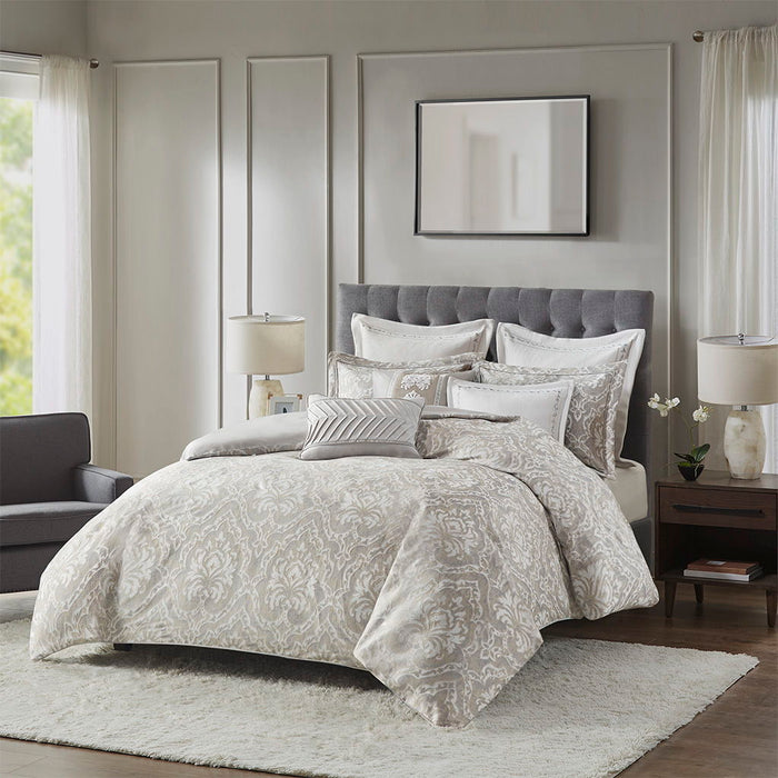 Manor - Comforter King 9 Piece Set - Gray