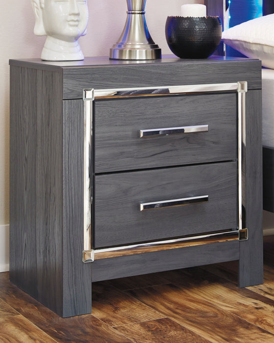 Lodanna - Gray - Two Drawer Night Stand - Simple Home Plus