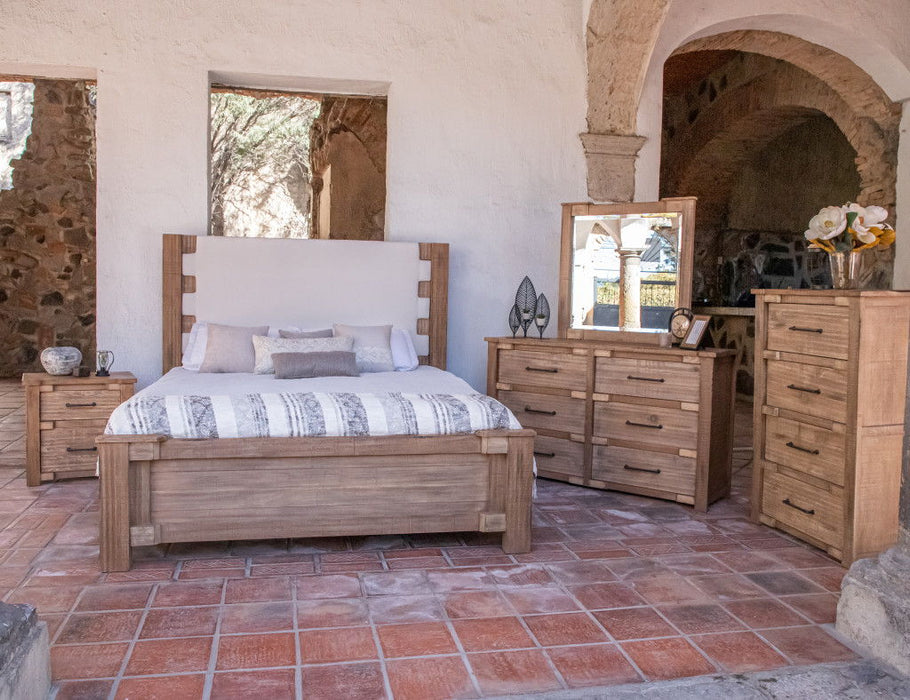 Solid Wood 4 Drawer Chest - Natural