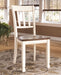 Whitesburg - Brown / Cottage White - Dining Room Side Chair (Set of 2) - Simple Home Plus