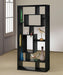 Linbrook - 10-Shelf Bookcase - Black Oak - Simple Home Plus