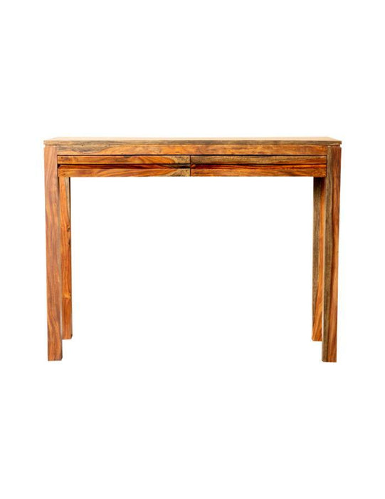 Jamesia - Rectangular 2-Drawer Console Table - Warm Chestnut - Simple Home Plus