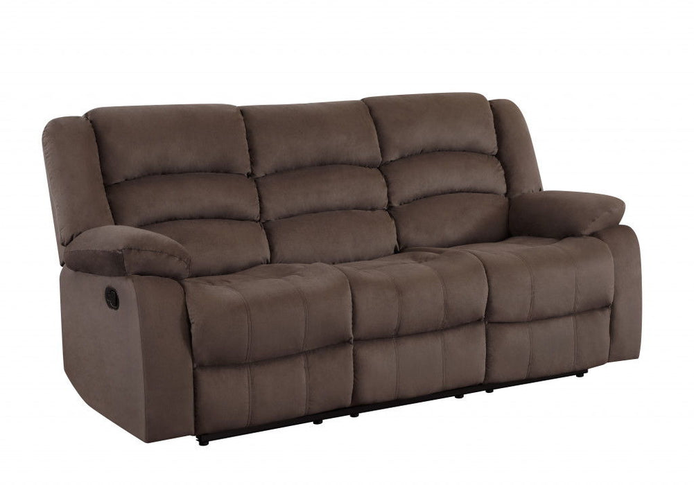 Contemporary Fabric Sofa - Brown