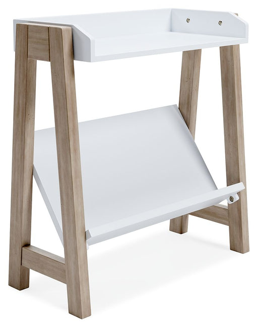 Blariden - White / Tan - Small Bookcase - Simple Home Plus