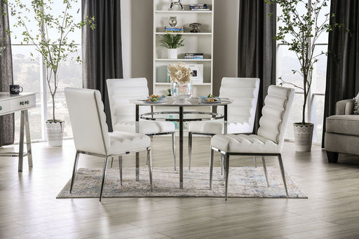 Serena - Round Dining Table - White - Simple Home Plus