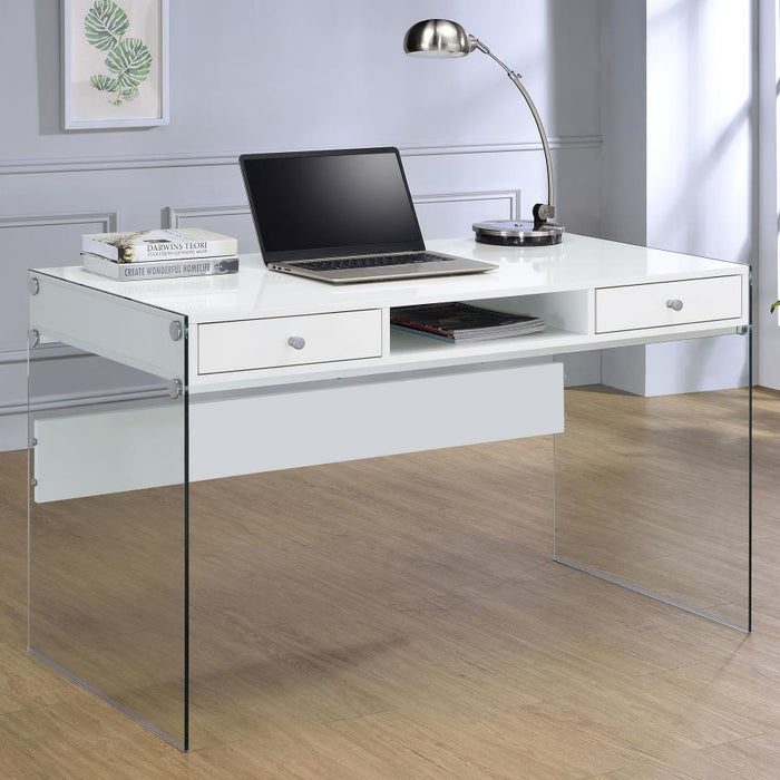 Dobrev - 2-Drawer Writing Desk - Simple Home Plus