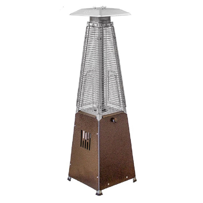 9500 Btu Steel Propane Triangular Pyramid Tabletop Patio Heater - Bronze