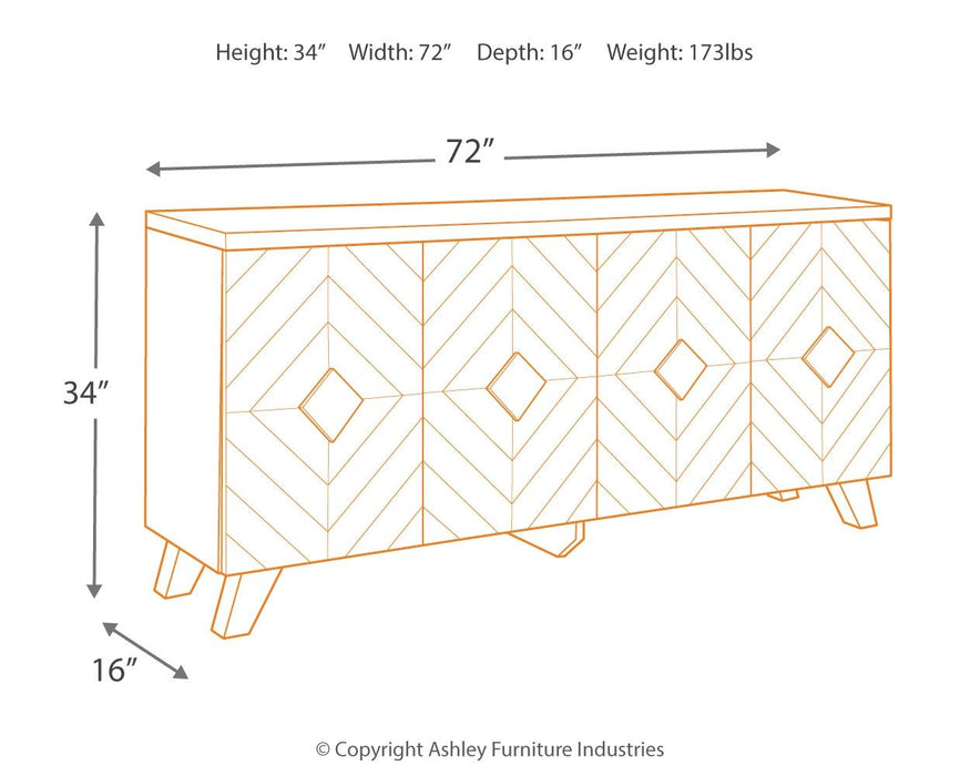 Robin - Brown / Beige - Accent Cabinet - Simple Home Plus