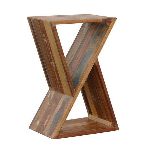 Lily - Geometric Accent Table - Natural - Simple Home Plus