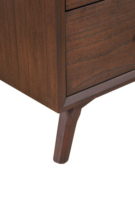 Solid Wood Seven Drawer Double Dresser - Walnut