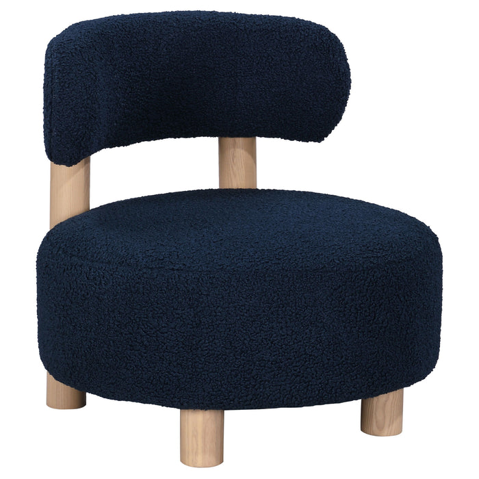 Zonie - Boucle Upholstered Barrel Back Accent Chair