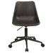 Carnell - Adjustable Height Office Chair With Casters - Brown And Rustic Taupe - Simple Home Plus