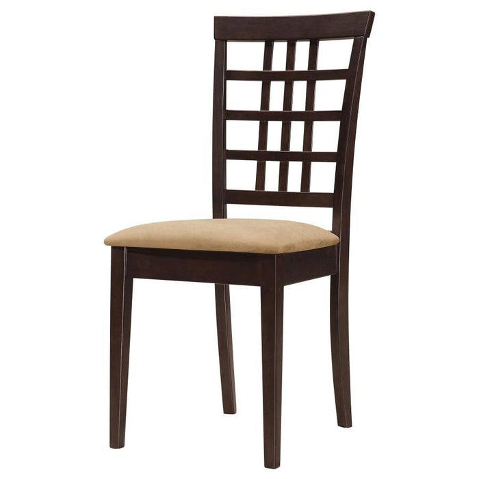 Kelso - Lattice Back Dining Chairs (Set of 2) - Cappuccino - Simple Home Plus