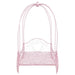 Massi - Twin Canopy Bed - Powder Pink - Simple Home Plus