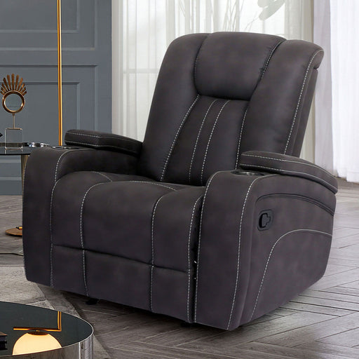 Amirah - Glider Recliner - Dark Gray - Simple Home Plus