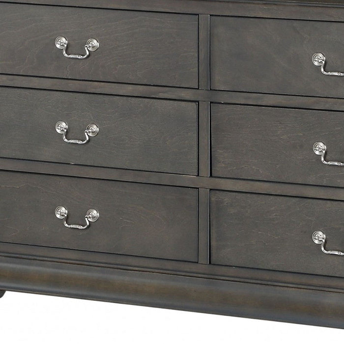 Solid Wood, Double Dresser - Gray