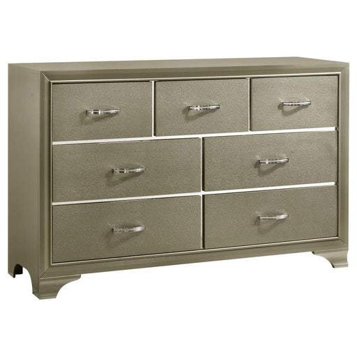 Beaumont - 7-Drawer Rectangular Dresser - Champagne - Simple Home Plus