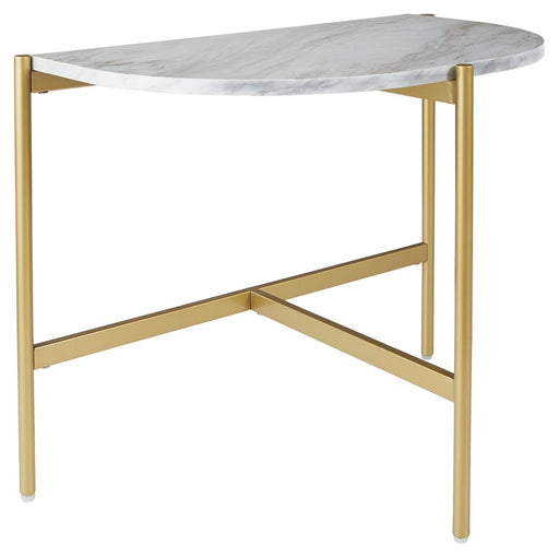 Wynora - White / Gold - Chair Side End Table - Simple Home Plus