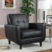 Aaron - Padded Seat Accent Chair - Black - Simple Home Plus