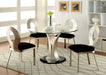 Valo - Round Dining Table - Silver / Black - Simple Home Plus