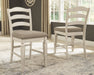 Realyn - Chipped White - Upholstered Barstool (Set of 2) - Simple Home Plus