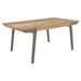 Nogales - Wooden Dining Table - Acacia And Coastal Gray - Simple Home Plus