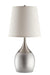 Tenya - Empire Shade Table Lamps (Set of 2) - Silver And Chrome - Simple Home Plus